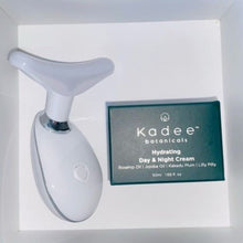 Load image into Gallery viewer, Kadee Botanicals Facial Hydration Pack with White LED Neck Sculpting Tool - Kadee Botanicals
