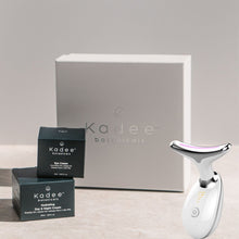 Load image into Gallery viewer, Kadee Botanicals Ultimate Facial Skincare Pack with White LED Neck Sculpting Tool - Kadee Botanicals
