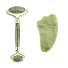 Load image into Gallery viewer, Luxury Jade Facial Massage Roller and Gua Sha - Kadee Botanicals