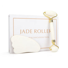 Load image into Gallery viewer, Luxury Jade Facial Massage Roller and Gua Sha - Kadee Botanicals