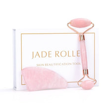 Load image into Gallery viewer, Luxury Jade Facial Massage Roller and Gua Sha - Kadee Botanicals
