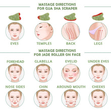 Load image into Gallery viewer, Luxury Jade Facial Massage Roller and Gua Sha - Kadee Botanicals