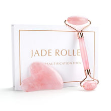 Load image into Gallery viewer, Luxury Jade Facial Massage Roller and Gua Sha - Kadee Botanicals
