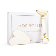 Load image into Gallery viewer, Luxury Jade Facial Massage Roller and Gua Sha - Kadee Botanicals