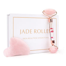 Load image into Gallery viewer, Luxury Jade Facial Massage Roller and Gua Sha - Kadee Botanicals
