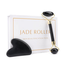 Load image into Gallery viewer, Luxury Jade Facial Massage Roller and Gua Sha - Kadee Botanicals