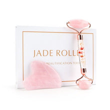 Load image into Gallery viewer, Luxury Jade Facial Massage Roller and Gua Sha - Kadee Botanicals