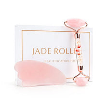 Load image into Gallery viewer, Luxury Jade Facial Massage Roller and Gua Sha - Kadee Botanicals