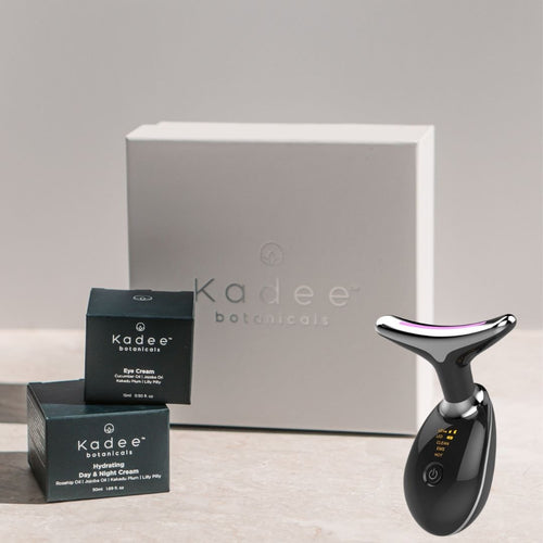 Kadee Botanicals Ultimate Facial Skincare Pack with Black LED Neck Sculpting Tool - Kadee Botanicals