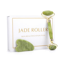 Load image into Gallery viewer, Luxury Jade Facial Massage Roller and Gua Sha - Kadee Botanicals
